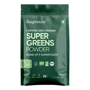 بودر سوبر جرين العضوي الوجبة الخضراء 200 جرام - Weight World Organic Super Greens Powder 200 gm
