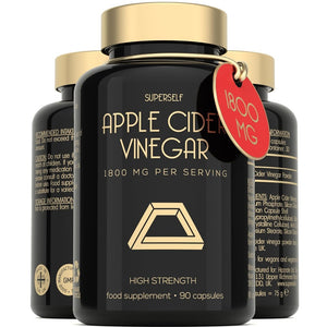 كبسولات خل التفاح 1800 ملج 90 كبسولة - SuperSelf Apple Cider Vinegar 1800 mg Capsules 90’s