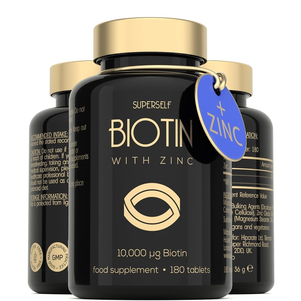 أقراص بيوتين 10,000 ميكج 180 قرص - SuperSelf Biotin 10,000mcg 180 Tablets