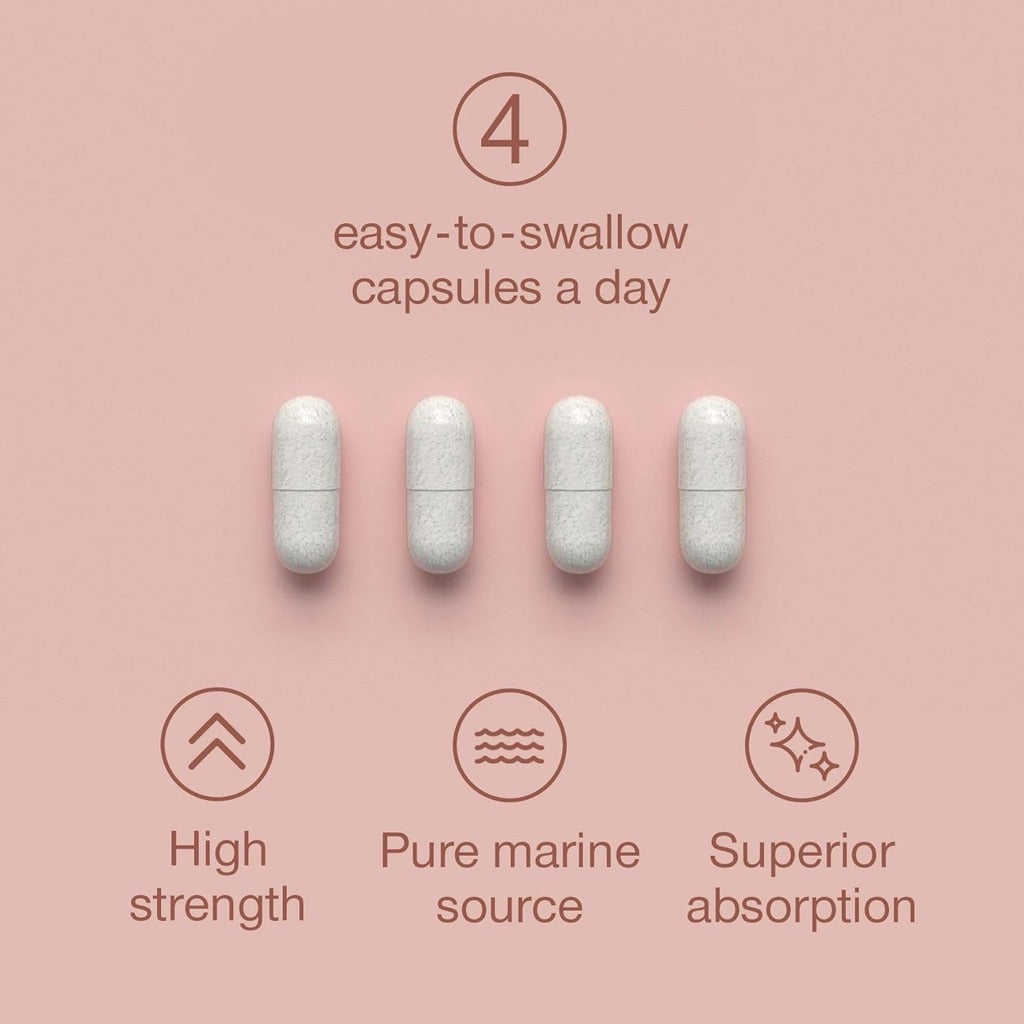 كبسولات الكولاجين البحري 2200 ملج 120 كبسولة - SuperSelf Marine Collagen 2400mg 120 Capsules