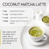 مسحوق شاي الماتشا الأخضر العضوي - SuperSelf Organic Matcha Green Tea Powder