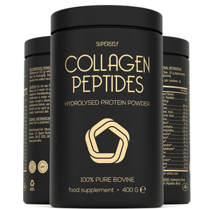 بيبتيدات الكولاجين البقري 400 جرام بودرة - SuperSelf Pure Bovine Collagen Peptides Powder 400 gm