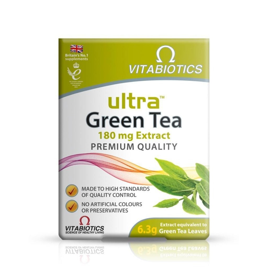 ألترا الشاي الاخضر 180مجم 30 قرص - Ultra Green Tea 180mg 30 Tablets