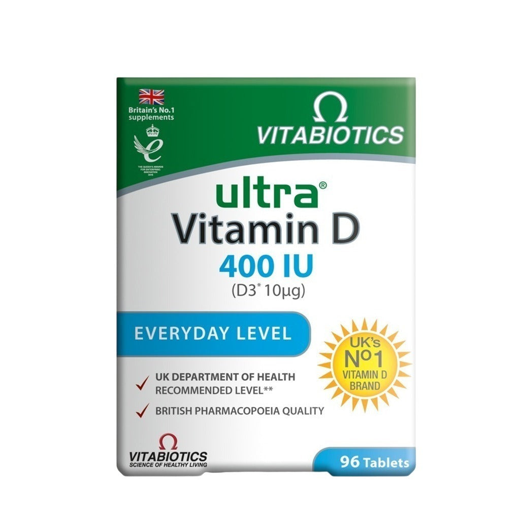 ألترا فيتامين د 400 وحدة دولية 96 قرص - Ultra Vitamin D 400 IU 96 Tablets