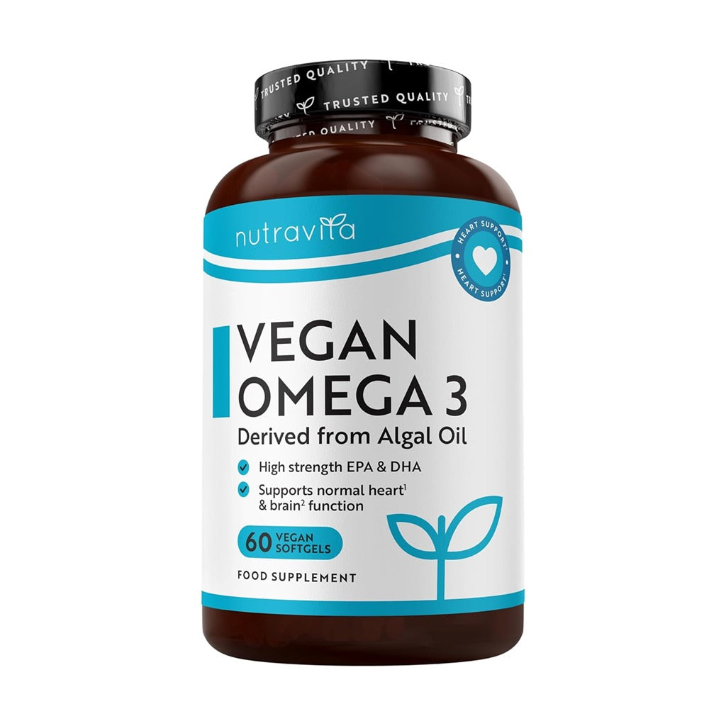 أوميجا 3 نباتي من زيت الطحالب 2000 ملج 60 كبسولة - Nutravita Vegan Omega 3 Derived from Algal Oil 2000mg 60 Vegan Softgels