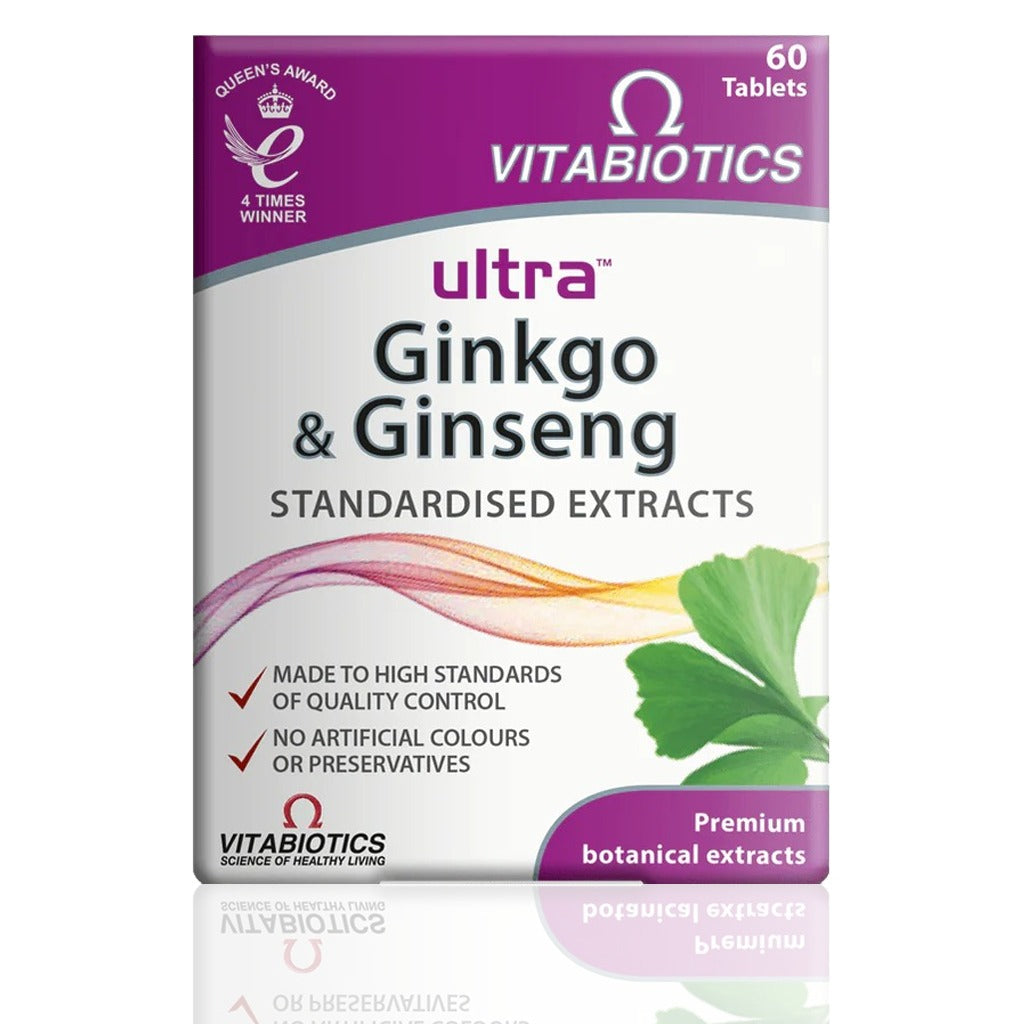 ألترا جينكو مع جينسنج 60 قرص - Ultra Ginkgo & Ginseng 60 Tablets