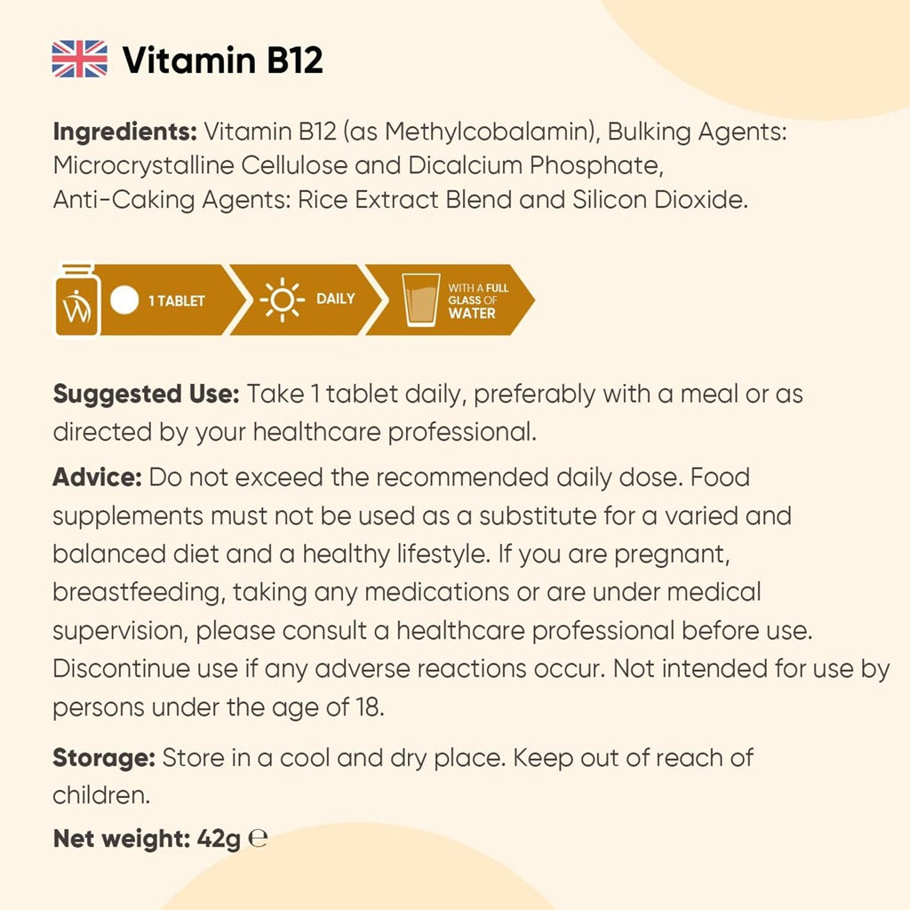 فيتامين ب12 تركيز 1000 ميكج 450 قرص - WeightWorld Vitamin B12 1000mcg 450 Tablets