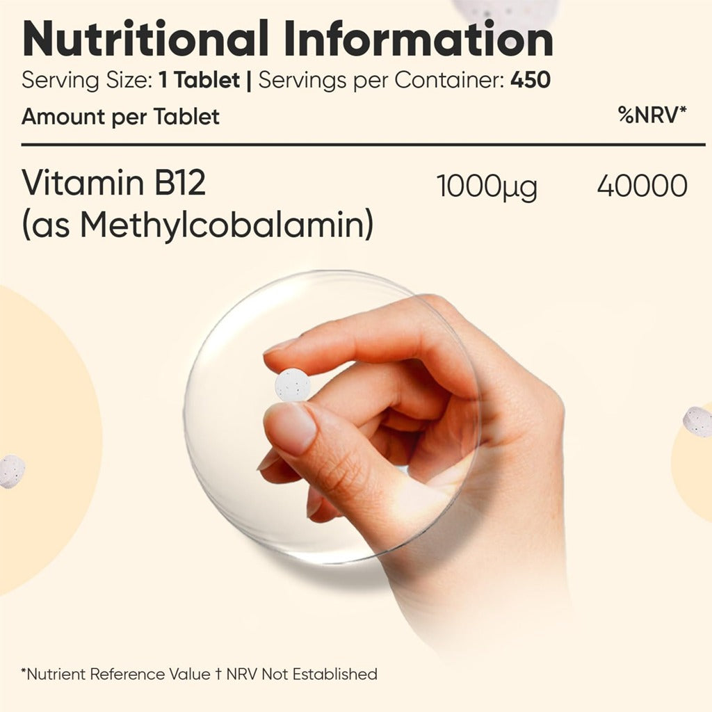 فيتامين ب12 تركيز 1000 ميكج 450 قرص - WeightWorld Vitamin B12 1000mcg 450 Tablets
