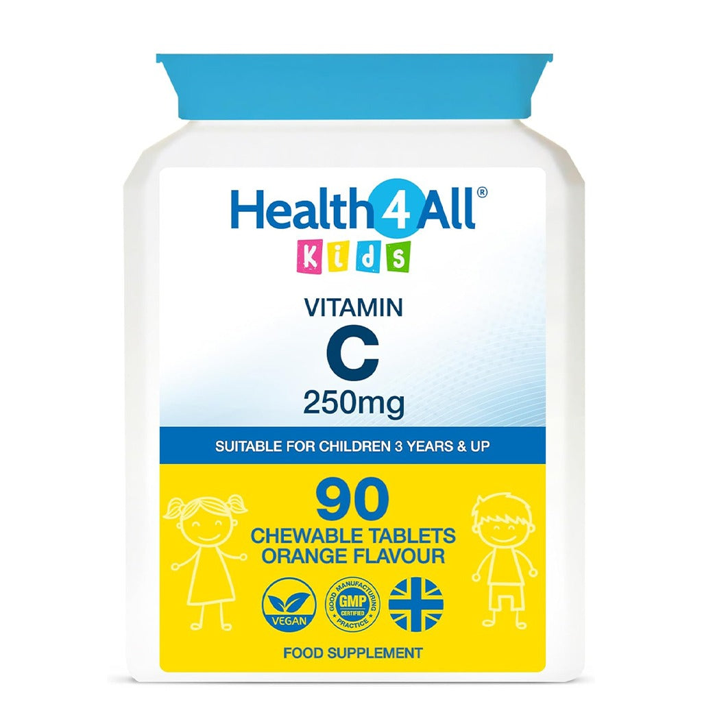 فيتامين سي للاطفال 90 قرص مضغ -  Health4All Kids Vitamin C 250mg 90 Chewable Tablets