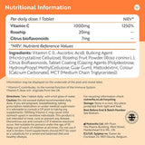 Vitamin C 1000 mg Tablets 180's - Nutravita Vitamin C 1000 mg Tablets 180's