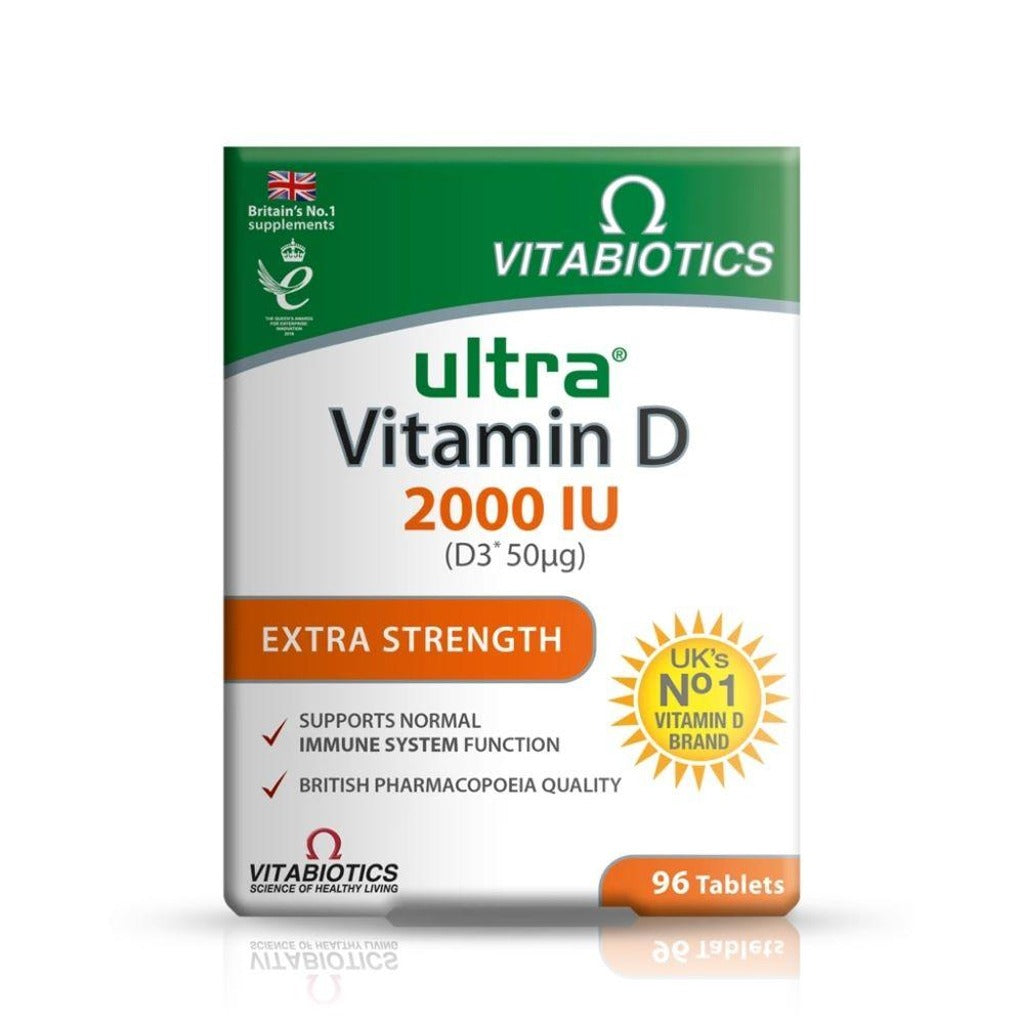 ألترا فيتامين د 2000 وحدة دولية 96 قرص - Ultra Vitamin D 2000 IU 96 Tablets