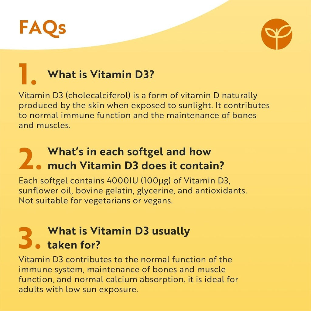 نيوترافيتا فيتامين د₃ 4000 وحدة دولية400 كبسولة