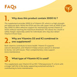 فيتامين د3 + ك2  120 كبسولة - Nutravita Vitamin D3 & K2 120 Capsules