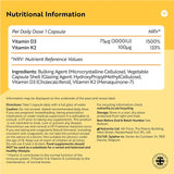 فيتامين د3 + ك2  120 كبسولة - Nutravita Vitamin D3 & K2 120 Capsules