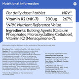 Nutravita Vitamin K2 Tablets 200 mcg 365's