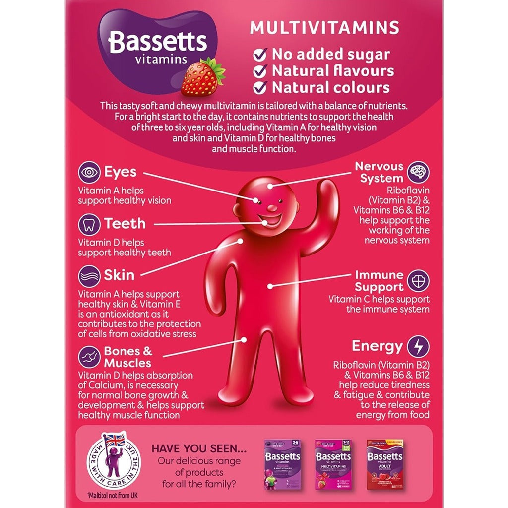 Bassetts Vitamins for Children 3-6 Years Pastilles 30's