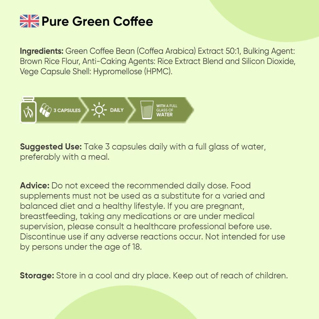 Weight World Green Coffee Pure 21,000 mg 90 Capsules