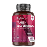 ريسفيراترول مع كويرسيتين 550 مجم 120 كبسولة - WeightWorld Trans Resveratrol with Quercetin 550 mg 120 Capsules