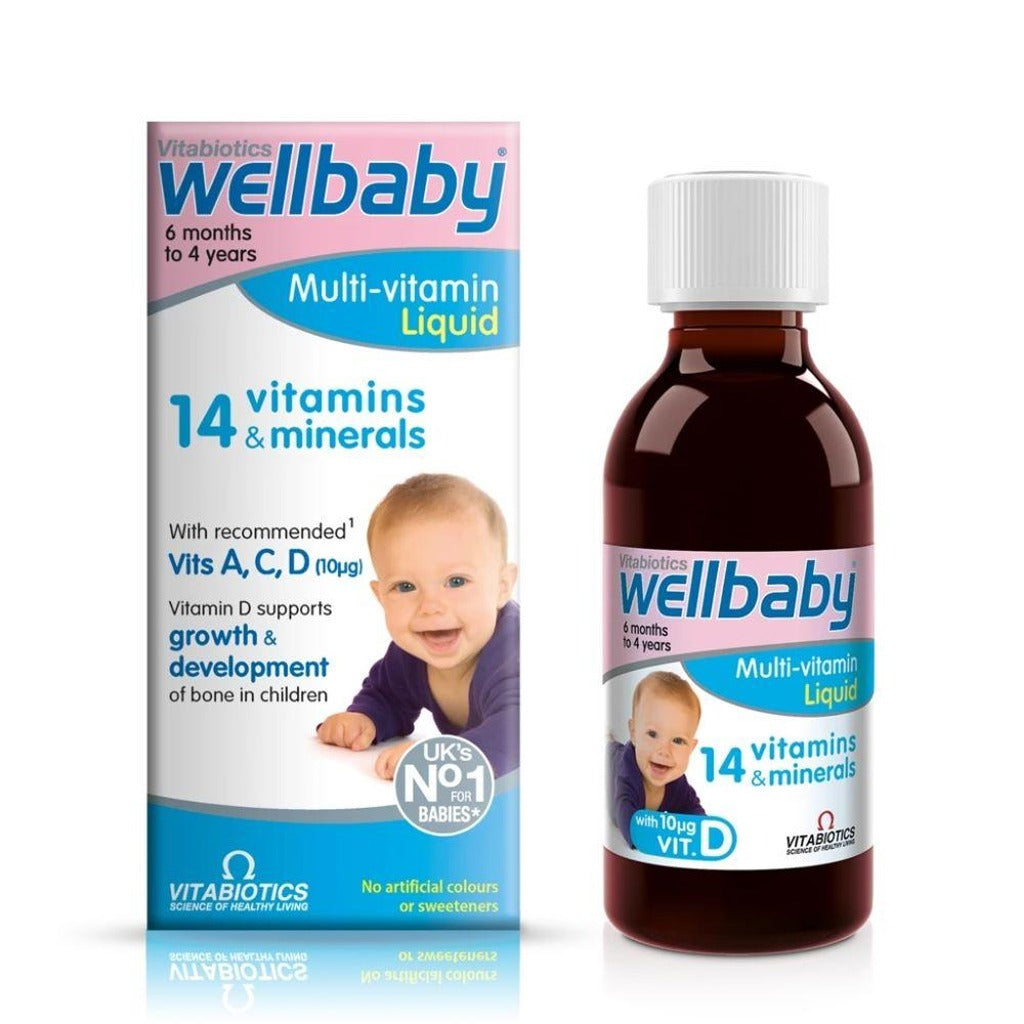 ويل بيبي فيتامينات للاطفال و الرضع شراب 150 مل - WellBaby MultiVitamin Liquid 150ml