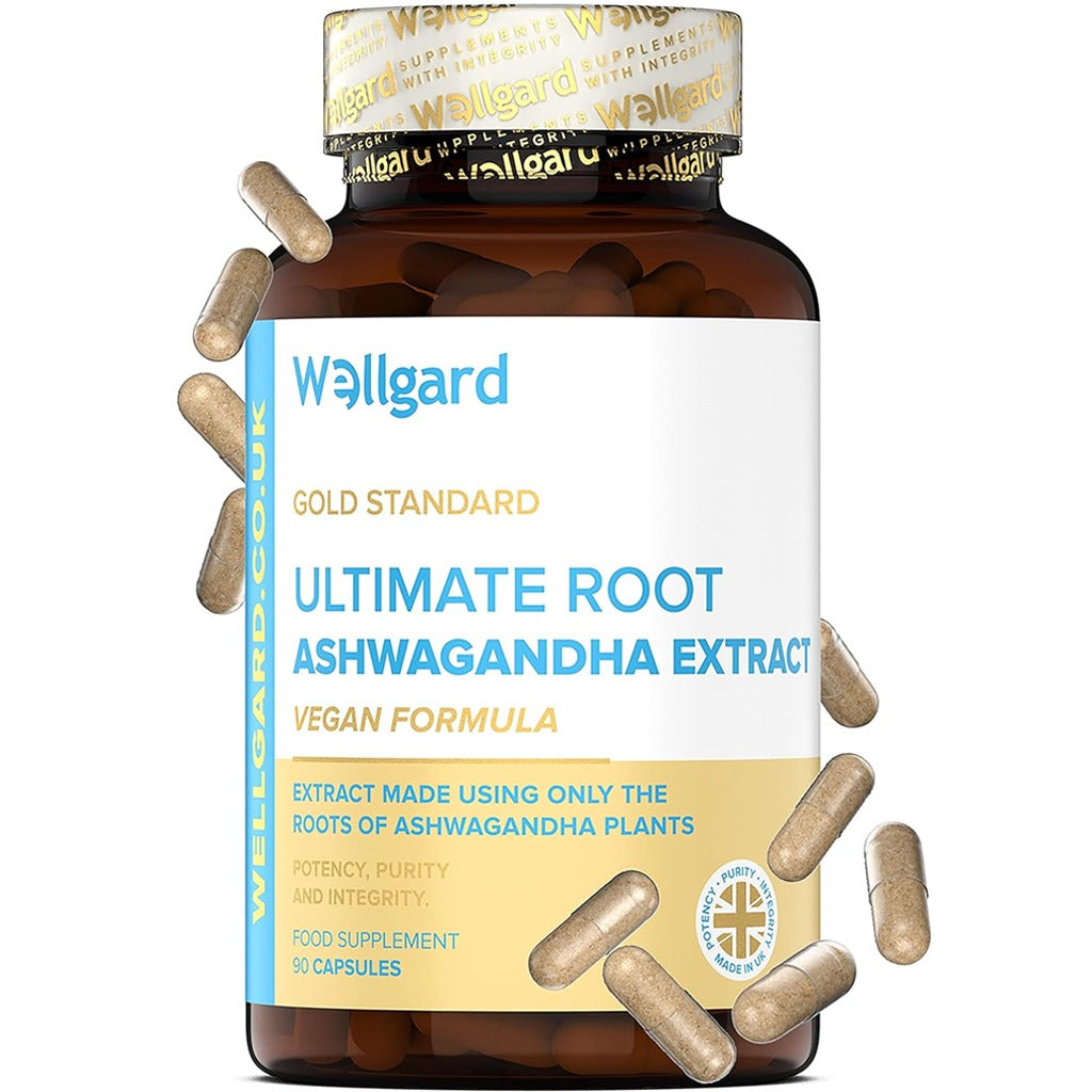 مستخلص جذور الأشواحاندا النباتي 90 كبسولة - Wellgard Vegan Ashwagandha Root Extract 90 Capsules