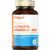 كبسولات فيتامين سي مع الزنك 180 كبسولة - Wellgard Vegan Vitamin C and Zinc Capsules 180’s