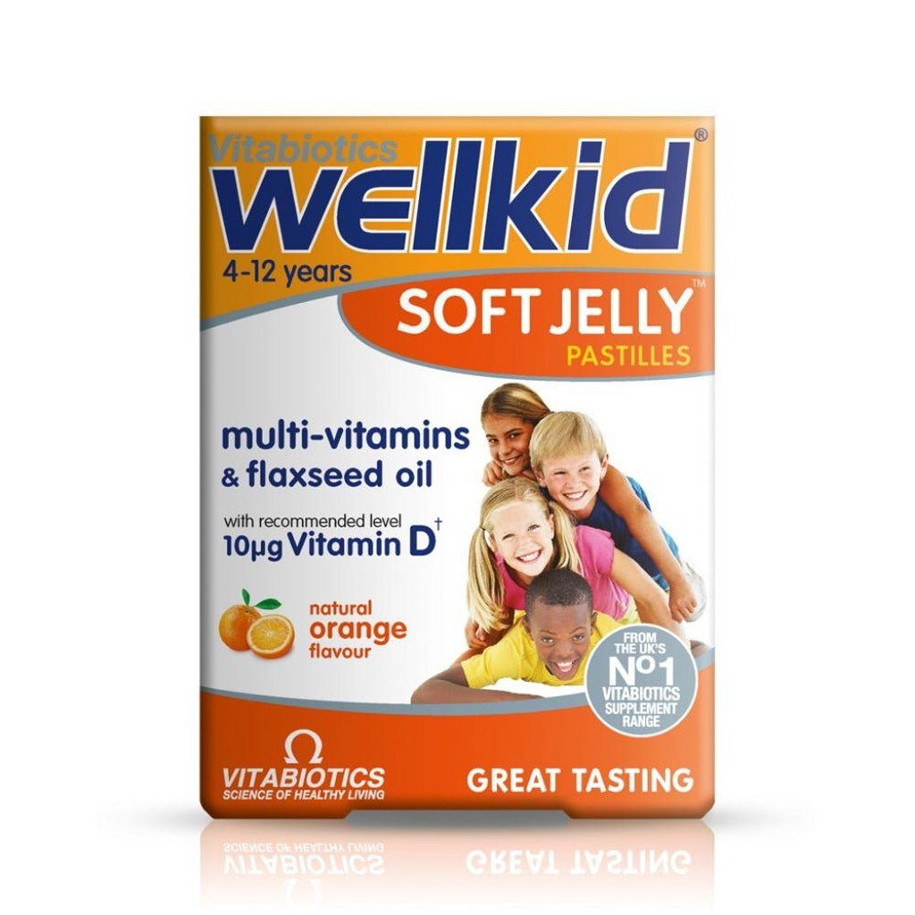 ويل كيد فيتامينات للاطفال باستيليا جيلي 30 قرص - WellKid Soft Jelly Pastilles