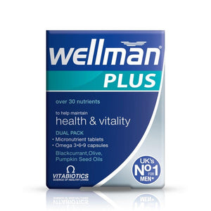 Wellman Plus Men's Multivitamin With Omega 56 Tablets - Wellman Plus 56's