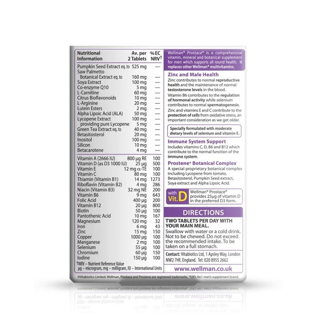 ويلمان بروستايس 60 قرص -  Wellman Prostace 60 Tablets