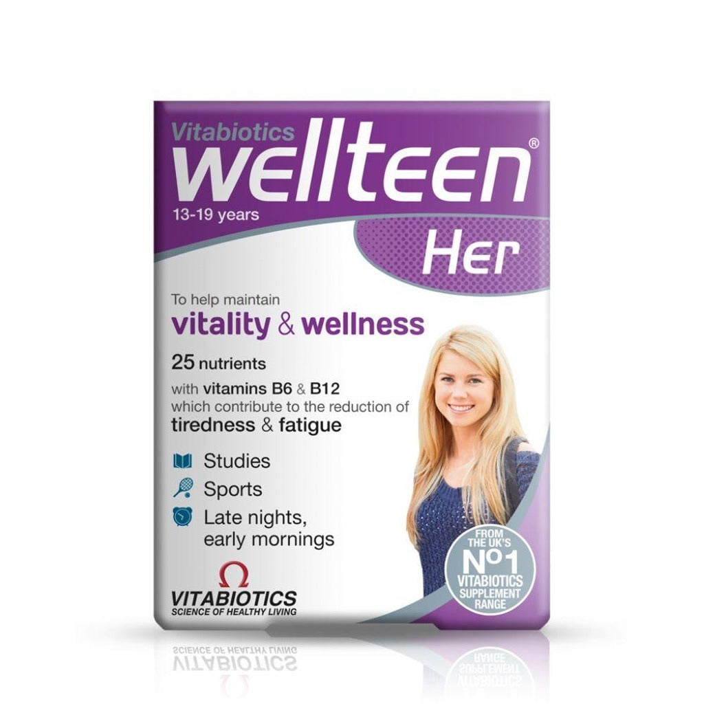 ويل تين هير فيتامينات للطالبات 30 قرص - Wellteen Her 30 Tablets