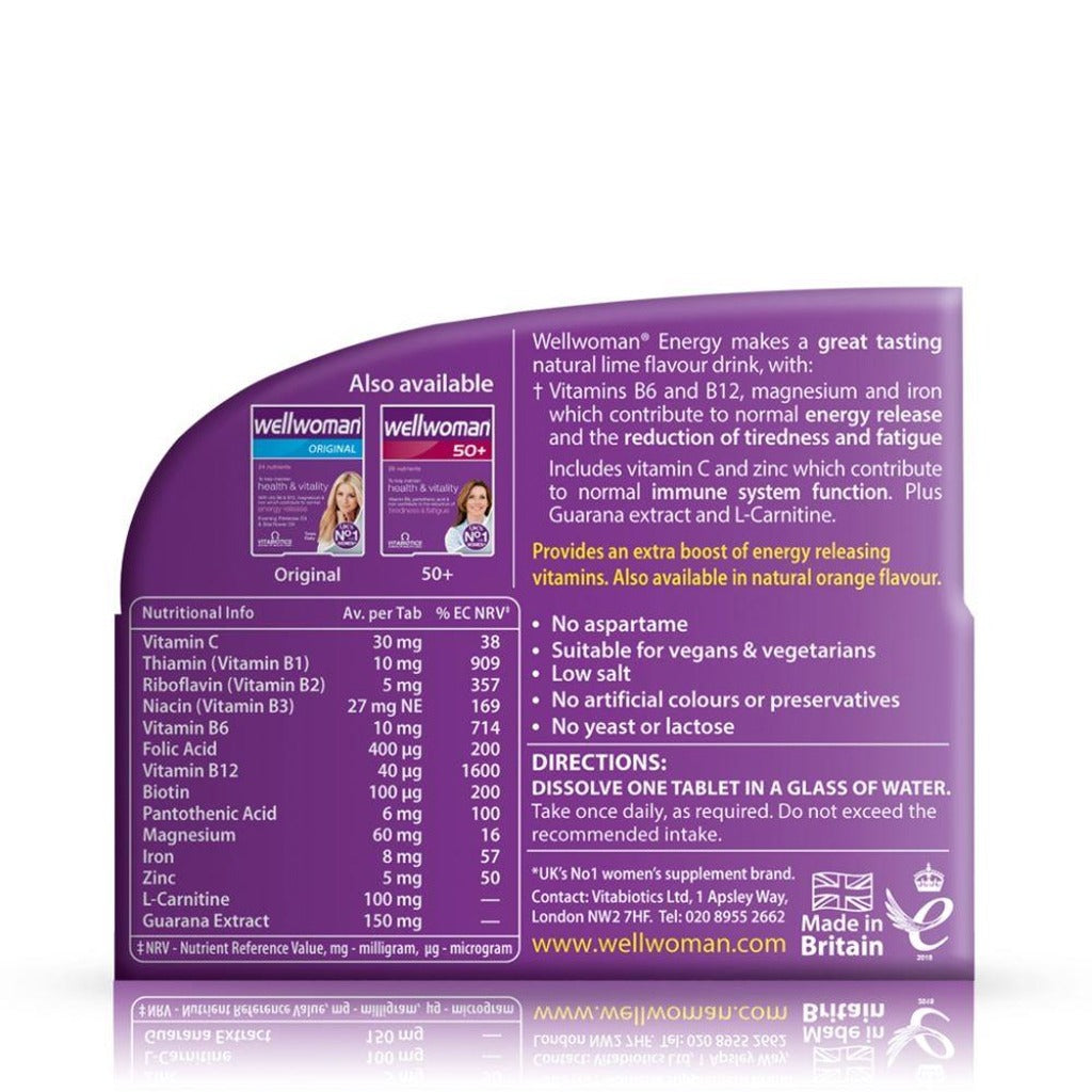 Wellwoman Energy Effervescent 10 Tablets