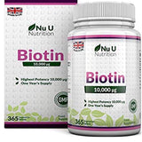 بيوتين 10000 365 قرص - Nu U Biotin 10000 365 Tabs - Herbanta -  تسوق الان بأفضل سعر في السعودية