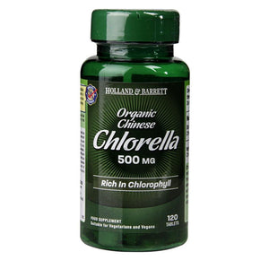 كلوريلا عضوية 500 مجم 120 قرص - Holland & Barrett Organic Chinese Chlorella 500 mg 120's - Herbanta -  تسوق الان بأفضل سعر في السعودية