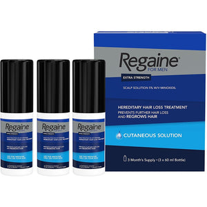 ريجين مينوكسديل 5% سائل للرجال عبوة 3 شهور - Regaine for Men Extra Strength Minoxidil 5% Scalp Solution 3 Months Supply - Herbanta -  تسوق الان بأفضل سعر في السعودية