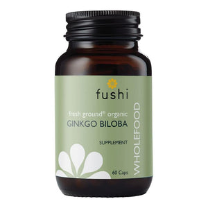 Organic Ginkgo Biloba Extract 60 Capsules - Fushi Organic Ginkgo Biloba 60 Capsules