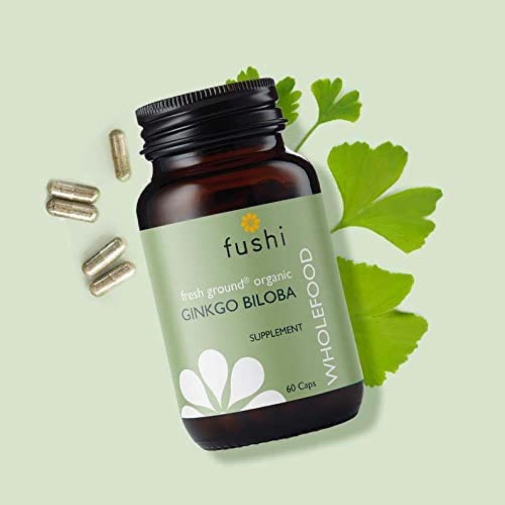 Organic Ginkgo Biloba Extract 60 Capsules - Fushi Organic Ginkgo Biloba 60 Capsules