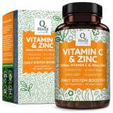 فيتامين سي 1200 مجم مع الزنك 40 مجم 120 كبسولة - Q Blend Nutravita Vitamin C 1200 mg & Zinc 40 mg 120's - Herbanta -  تسوق الان بأفضل سعر في السعودية