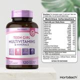 فيتامينات للطالبات 120 قرص - Horbäach Teen Girl Multivitamins & Minerals Tablets  120's - Herbanta -  تسوق الان بأفضل سعر في السعودية