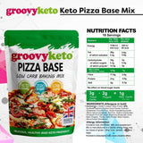 جروفي كيتو خليط بيتزا منخفض الكربوهيدرات 260 جرام - Groovy Keto Pizza Base Low Carb Baking Mix 260 gm