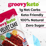 Groovy Keto Red Velvet Cake Low Carb Baking Mix 270 gm