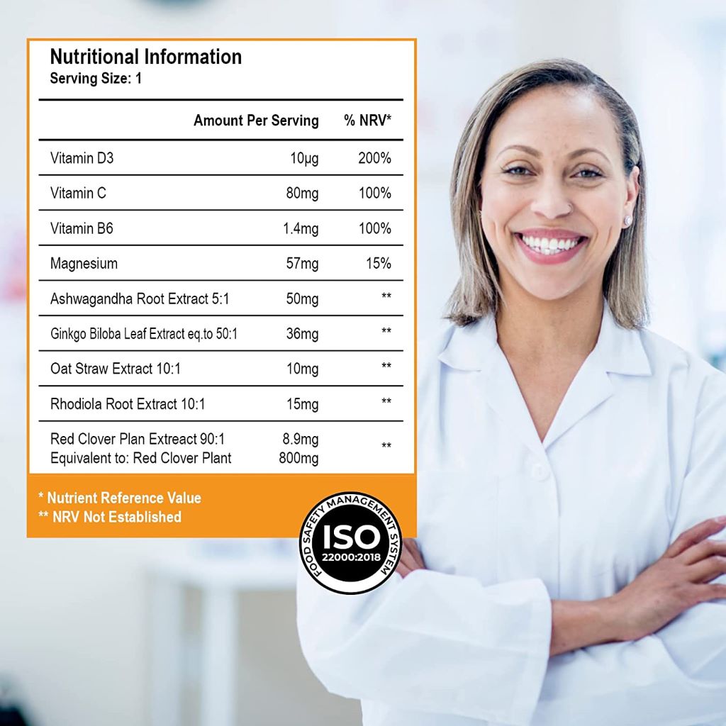 هيلث آند هير مايند+ فيتامينات للمرأة قبل انقطاع الطمث 30 كبسولة - Health & Her Perimenopause Mind+ Supplements for Women 30 Capsules