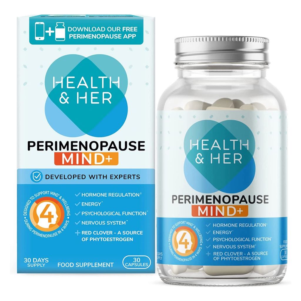 هيلث آند هير مايند+ فيتامينات للمرأة قبل انقطاع الطمث 30 كبسولة - Health & Her Perimenopause Mind+ Supplements for Women 30 Capsules