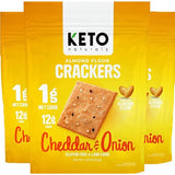مقرمشات كيتو بدقيق اللوز 3 عبوات * 64 جرام - Keto Almond Flour Crackers 3*64g