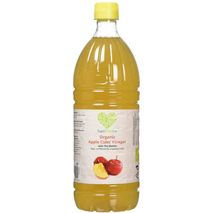 خل التفاح الخام العضوي 1 لتر - Super Food UK Organic Apple Cider Vinegar 1 L - Herbanta -  تسوق الان بأفضل سعر في السعودية