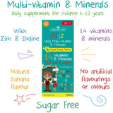 فيتامينات ومعادن للاطفال سائل شراب 150 مل -  Natures Aid Kids Daily Multi-Vitamins and Minerals 150 ml - Herbanta -  تسوق الان بأفضل سعر في السعودية
