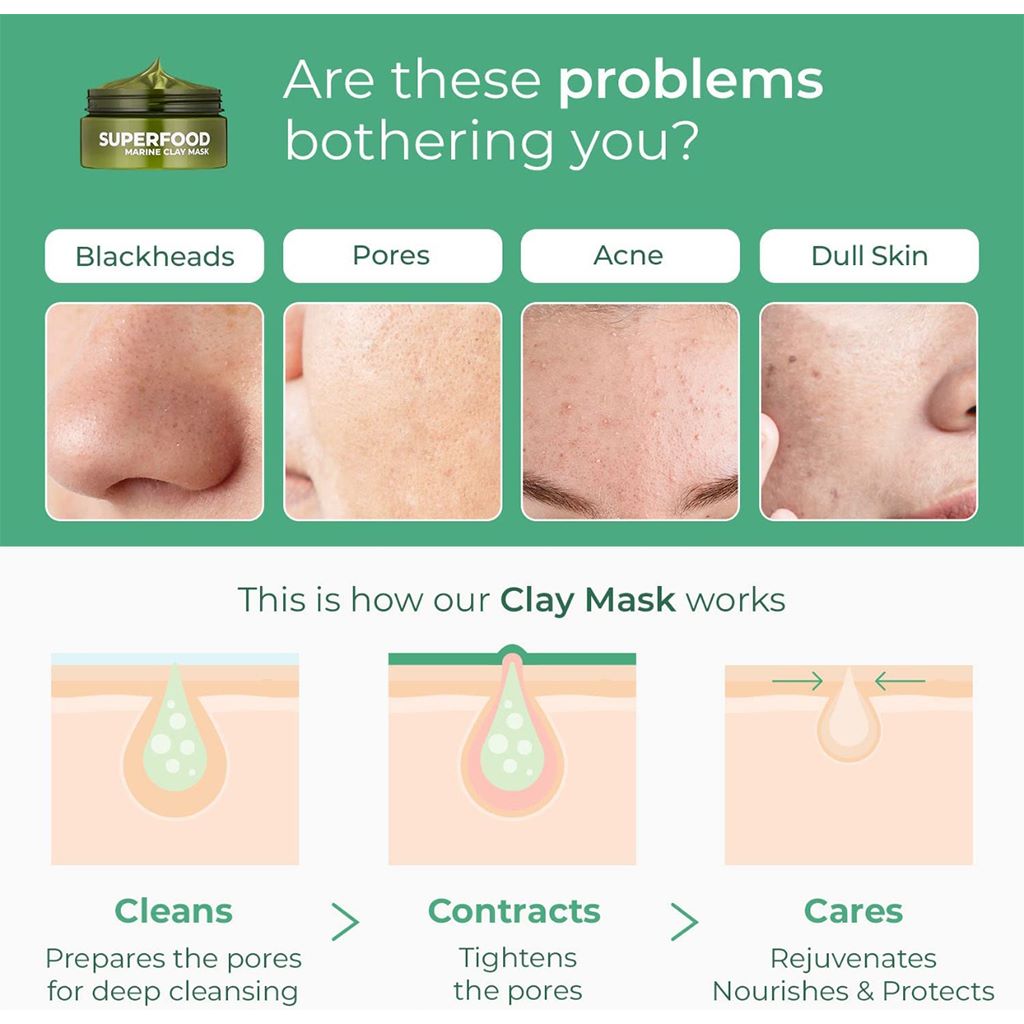 Korean Superfood Marine Clay Mask 150 gm