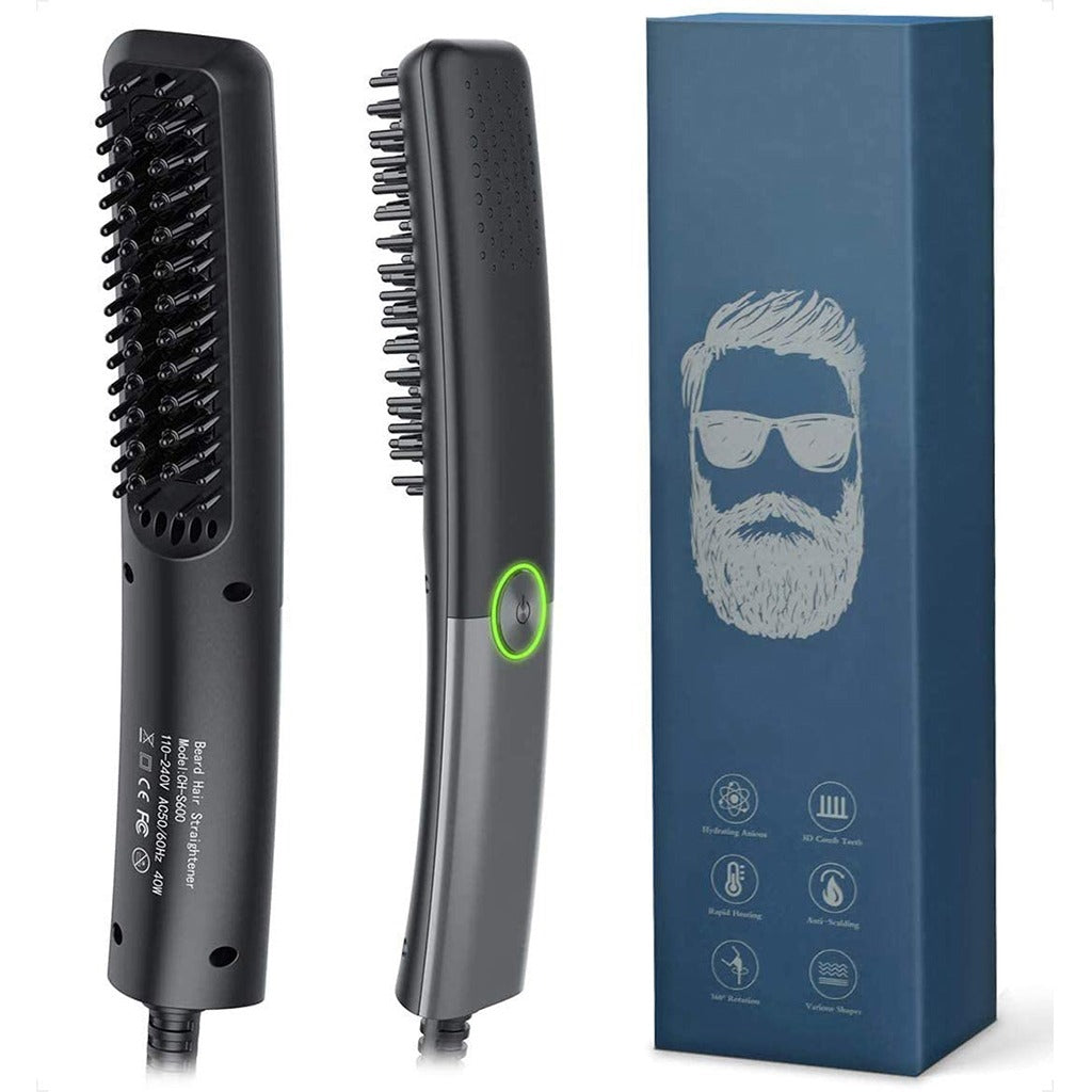 مكواة فرد شعر اللحية للرجال - Lidasen Hair & Beard Straightener