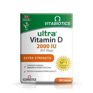ألترا فيتامين د 2000 وحدة دولية 96 قرص - Ultra Vitamin D 2000 IU 96's - Herbanta -  تسوق الان بأفضل سعر في السعودية