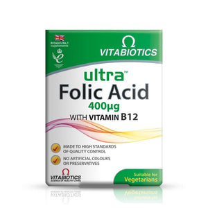 ألترا حمض الفوليك 400 مكجم 60 قرص - Ultra Folic Acid 400 60's - Herbanta - تسوق الان بأفضل سعر في السعودية