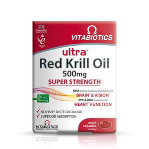 ألترا زيت الكريل الاحمر اوميجا 500 مجم 30 كبسولة - Ultra Red Krill Oil 500 mg 30's - Herbanta - تسوق الان بأفضل سعر في السعودية