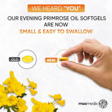 زيت زهرة الربيع المسائية 1000 ملج 180 كبسولة - MaxMedix Evening Primrose Oil 1000 mg 180 Softgels